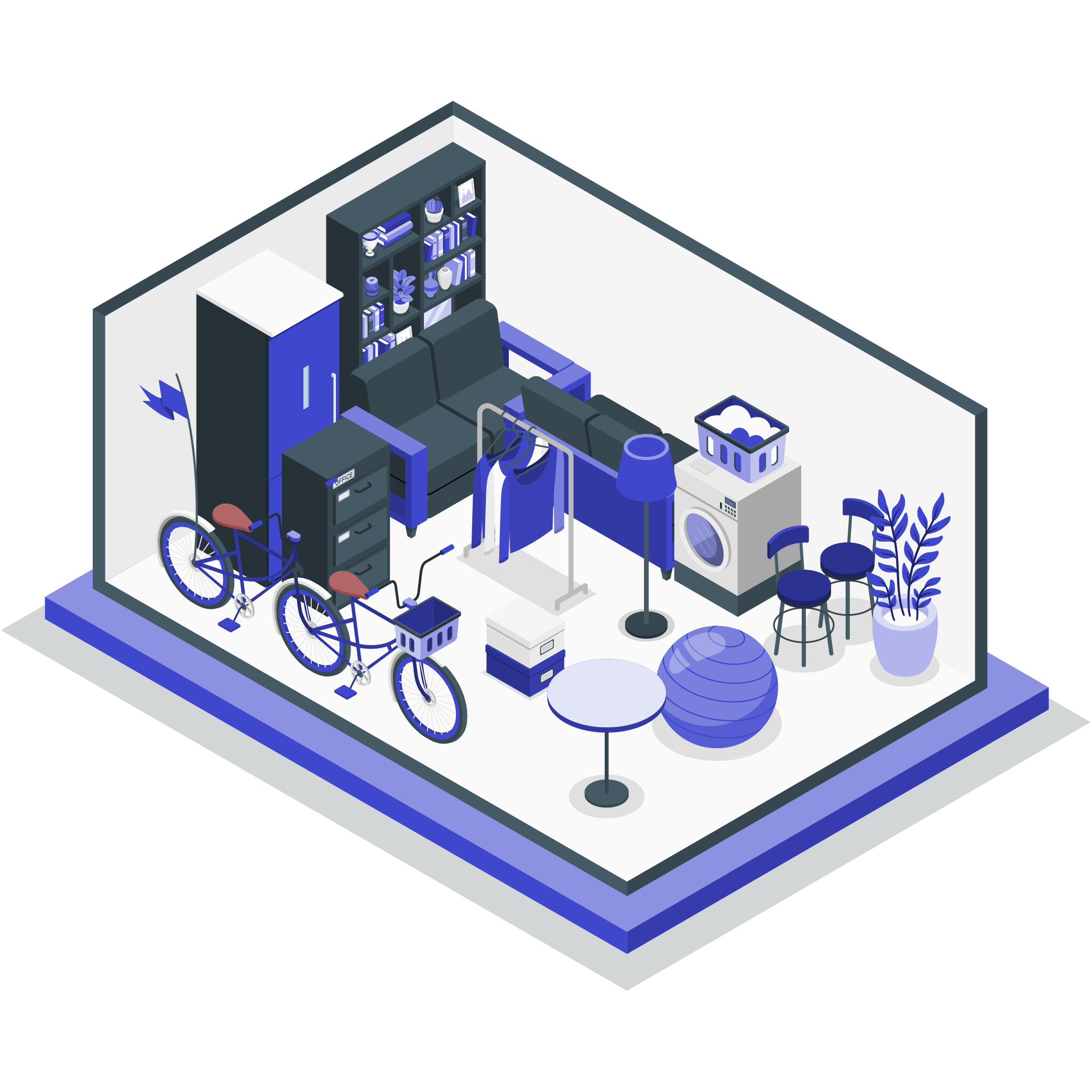 Schéma box de stockage pour professionnels et particuliers à Tonnay 17